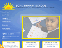 Tablet Screenshot of bondprimary.com